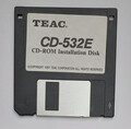 TEAC CD-532E CD-ROM Installation Disk Diskette (retro, 1997)