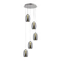 Brilliant Metropolis LED Pendel Decken Leuchte Modern 5-flg Rauch Glas easyDim