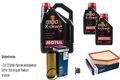 BOSCH Inspektionspaket 7 L MOTUL 8100 X-clean+ 5W-30 für BMW 7er 730d Ld