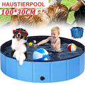 Hundepool Wasserbecken Doggy Kinderpool Sommer Swimmingpool Planschbecken Ø100cm