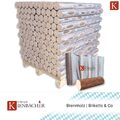 960kg Palette Nestro Hartholzbriketts Buche Eiche Holzbriketts Öko Brennstoff