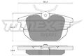 TOMEX Brakes Bremsbelagsatz Scheibenbremse TX 12-43 für FIAT TIPO TEMPRA PUNTO 1