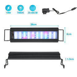 30-130cm LED Aquarium mit timer RGB Vollspektrum Tropischen Fische 10-45W