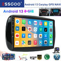 Für Smart Fortwo 453 14-19 Autoradio Android 13 4+64GB CarPlay GPS Navi RDS +KAM