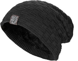 Kungber Slouch Beanie Mütze, Warme Unisex Wintermütze Strickmütze Wollmütze Sch.