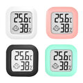 Electronic Hygrometer Mini LCD Digital Display with Face Icon for Indoor Outdoor