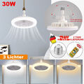 LED Deckenventilator Ventilator Lüfter Deckenlampe Beleuchtung mit Fernbedienung