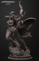 world of warcraft sylvanas statue figure resin 1/10 unpainted