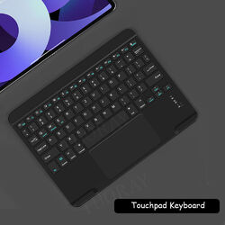 Für iPad 5/6/7/8/9/10th Air 3/4/5/6 Pro 11 13 2024 QWERTZ Touchpad Tastatur Maus
