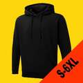 Kapuzenpullover Kapuzensweatshirt Kapuzenjacke UX4 Uneek schwarz (Gr.S-6XL)