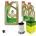 MANN-FILTER Ölfilter 9 L Castrol EDGE 5W-30 LL für Audi VW A5 8T3 A4 Avant 8K5