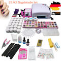 LED UV Nagelset Einsteigerset Nagelstudioset mit Fräser Lampe Starterset GEL Set
