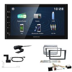 Kenwood 2DIN DAB+ Autoradio für Opel Astra H charcoal inkl Canbus