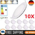 10 X LED SPOT EINBAUSTRAHLER PANEL DECKEN WANDLEUCHTE ULTRASLIM DECKENLEUCHTE