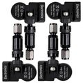 4x TPMS Reifendrucksensoren Metallventil Schwarz für Lexus Peugeot Toyota