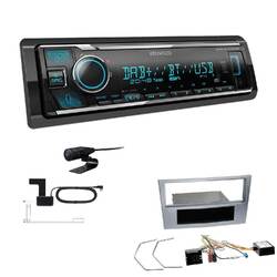 Kenwood Digital Autoradio DAB Bluetooth für Opel Astra H Twin Top piano black