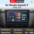 6+128GB Android 13.0 DAB+ Autoradio Carplay Für Skoda Superb II Kombi 3T 2008-13