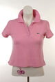 Edles Lacoste Poloshirt Damen S rosa Polo Shirt basic kurzarm Hemd T-Shirt Kroko