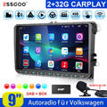 DAB+ Autoradio GPS Navi BT Carplay Android 13 Für VW Golf 5 6 Polo Caddy Touran