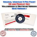 (NEU) "DE-Version" Windows 11 Pro 64 Bit DVD & Lizenzschlüssel 23H2