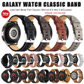 Echt Leder Armband Für Samsung Galaxy Watch 5 Pro 45mm/4 40 44mm 42 46mm Classic