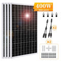 100W 200W 400W SolarPanel Solarmodul Kit Monokristallin Photovoltaik Wohnmobil