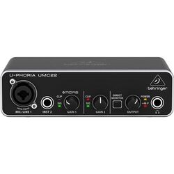 Behringer U-Phoria UMC22 USB Audio Interface Musik Musikinstrument