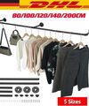 Kleiderstange Schwerlast Garderobenstange Industrie Garderobe für Wand 200CM