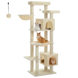 PAWZ Road Kratzbaum XXL Große Katzen Katzenbaum Katzenkratzbaum Spielbaum 175 cm