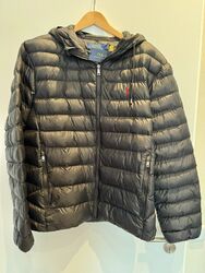 Polo Ralph Lauren Steppjacke Kapuze Herren XL Schwarz