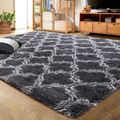 Teppich Hochflor Shaggy Teppiche Langflor Uni Geometric Wohnzimmer Pflegeleicht