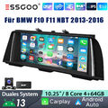 Carplay Android 13 Autoradio DAB+ Navi KAM 4+64G Für BMW 5 Ser F10 F11 NBT 13-16