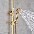Duscharmatur Duschpaneel Handbrause Regendusche GOLD Duschset Bad Duschsystem DE