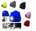 Wintermütze warme Strickmütze mit LED Licht Beanie Mütze Beanie Hut C5J0!