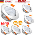 3/5/10X LED Einbauleuchte 5W Einbaustrahler Decken Leuchte Einbau Spot Set 230V