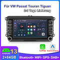 Für VW GOLF 5 6 Polo 6R Passat Android13 Autoradio GPS NAVI SAT BT USB DAB+ 64GB