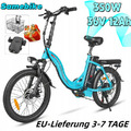 SAMEBIKE CY20 Elektrofahrrad 350W 12Ah Klapprad E-Bike 20Zoll Cityrad 7 Gänge EU