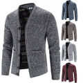 Herren Strickjacke Sweatjacke Mantel Strick Sweater Cardigan Warm Übergangsjacke