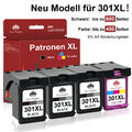 Druckerpatronen für HP 301XL schwarz / dreifarbig / Multipack XL-Version für HP