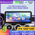 12,3" Android 14 CarPlay GPS Autoradio für Mercedes C/GLC/V/X-Klasse W205 X253