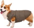 2 Schichten Fleece gefütterte Hundemantel Winter Warme Winddichte Weste Jacke DE