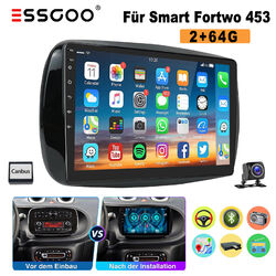 Android 13 CarPlay Autoradio Für Mercedes Benz Smart  Forfour 453 9" GPS Nav KAM