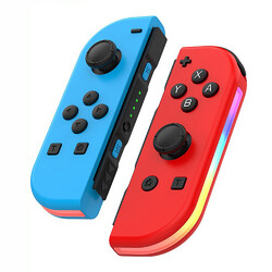 Joy Con Controller mit LED, Wireless Gamepad 2er Set für Nintendo Switch Neu
