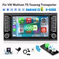 64G Android Autoradio Für VW Touareg T5 Multivan Transporter GPS Navi BT KAM DAB