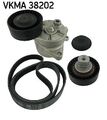 SKF Keilrippenriemensatz Vkma38202 für BMW E36 2.0 2.5 E34 2.0 2.5 91-94