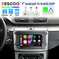 4+64G Android 13 7" Autoradio Apple Carplay GPS NAVI Für VW Golf 5 6 Passat Polo