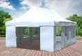 Faltpavillon Faltzelt Pavillon 4x6m Weiss Gartenzelt Klappzelt Wasserdicht