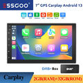 7 Zoll 2 DIN 32G Carplay Android 13 Autoradio DAB GPS Navigation WiFi Bluetooth
