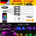 8m LED Auto Innenraumbeleuchtung Lichtleiste RGB Ambientebeleuchtung APP Control