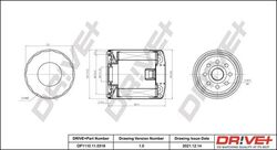 Dr!ve+ Ölfilter DP1110.11.0318 für ALFA ROMEO CHRYSLER DODGE